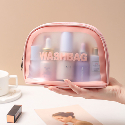 Borsa impermeabile portatile dell'articolo da toeletta del PVC di trucco di viaggio per la spiaggia di estate