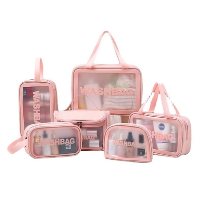 Borsa impermeabile portatile dell'articolo da toeletta del PVC di trucco di viaggio per la spiaggia di estate