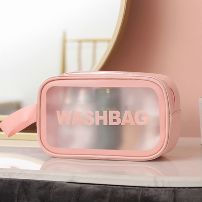 Borsa impermeabile portatile dell'articolo da toeletta del PVC di trucco di viaggio per la spiaggia di estate