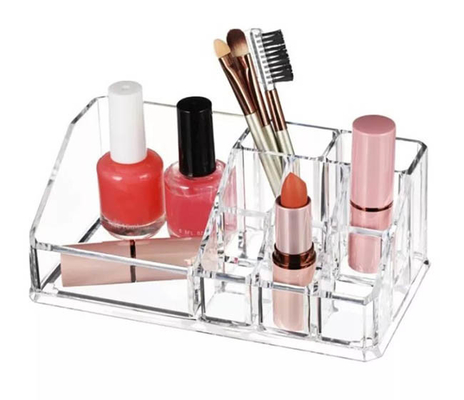 Organizzatore acrilico Box Lipstick Storage dei cosmetici di trucco
