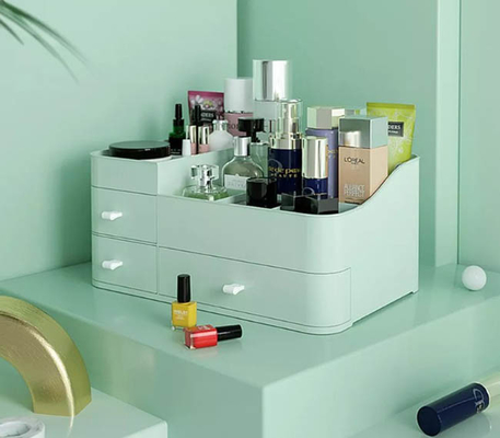 Grande organizzatore cosmetico da tavolino di plastica di trucco della scatola di stoccaggio del rossetto