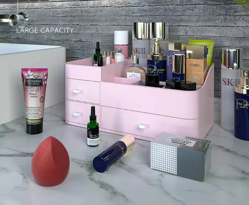 Grande organizzatore cosmetico da tavolino di plastica di trucco della scatola di stoccaggio del rossetto