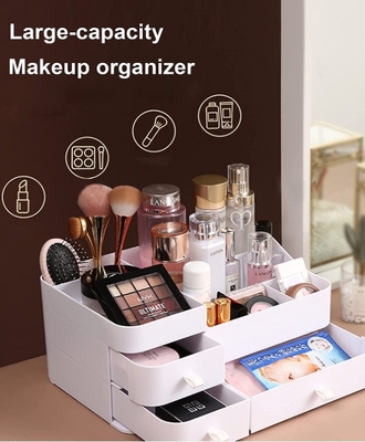 Grande organizzatore cosmetico da tavolino di plastica di trucco della scatola di stoccaggio del rossetto