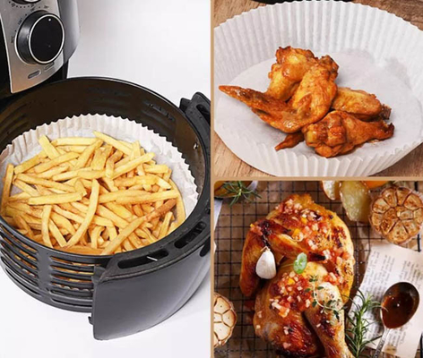 La cucina foggia la fodera di carta eliminabile del barbecue del piatto della friggitrice di carta a prova di petrolio dell'aria
