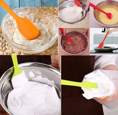 spatole senza cuciture flessibili antiaderanti mescolantesi bollenti dello strumento della spatola del silicone 11inch