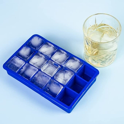 Cubetto di ghiaccio Tray Easy Release Ice Cube Tray Kitchen Tools del silicone dei fori di rettangolo 15