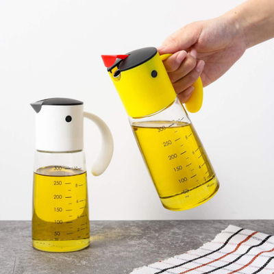 Becco che non sgocciola di vetro di acciaio inossidabile dell'ampolliera di Olive Oil Dispenser Bottle Leakproof