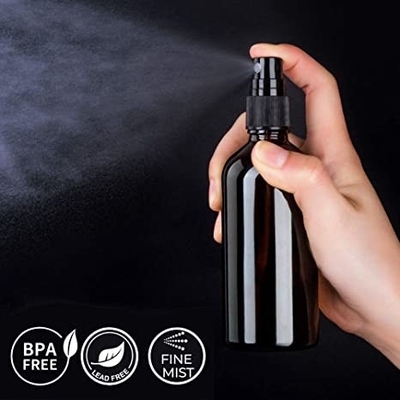 30ml 50ml 100ml Amber Glass Spray Bottles per gli oli essenziali appannano la bottiglia dello spruzzo
