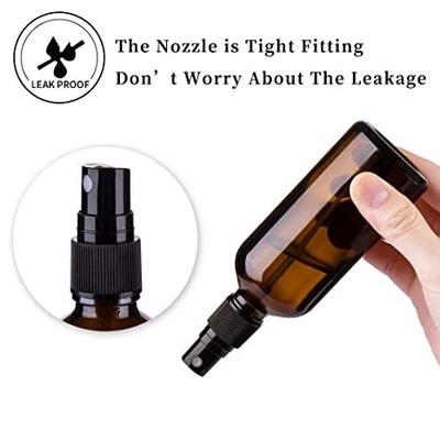 30ml 50ml 100ml Amber Glass Spray Bottles per gli oli essenziali appannano la bottiglia dello spruzzo