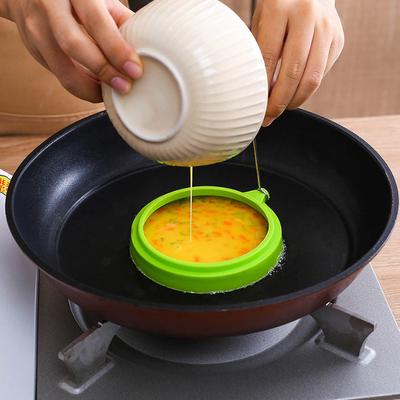 Cottura dell'uovo di Ring Mold For Fried Pancake dell'uovo del silicone dell'omelette