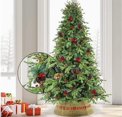 Aghi artificiali del pino della frutta rossa del PVC per Mini Christmas Tree Ornaments