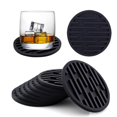 Birra di gomma nera della tazza di Mat For Car Bar Coffee della tazza dei sottobicchieri della bevanda del silicone