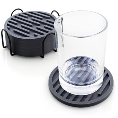 Birra di gomma nera della tazza di Mat For Car Bar Coffee della tazza dei sottobicchieri della bevanda del silicone