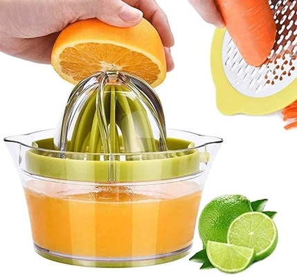 La cucina in serie manuale fornisce agli spremiagrumi arancio dello spremitoio del limone la grattugia della tazza di misurazione