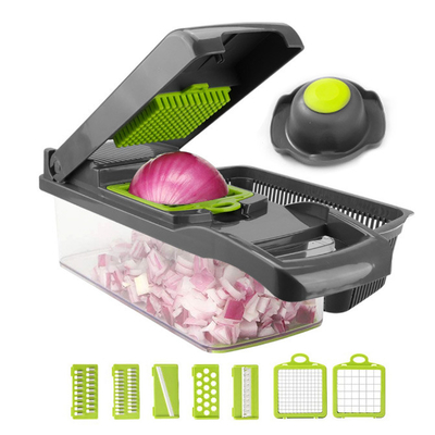 10 in 1 Chopper Slicer Multifunctional di verdure manuale