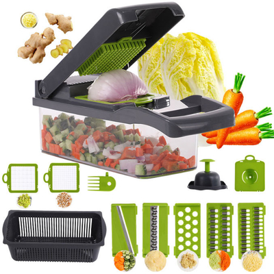 10 in 1 Chopper Slicer Multifunctional di verdure manuale