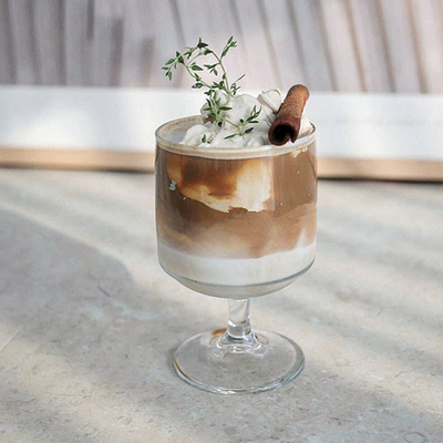 La birra trasparente Juice Ice Cream Glass Cup delle stoviglie ammassa rifornimenti della cucina