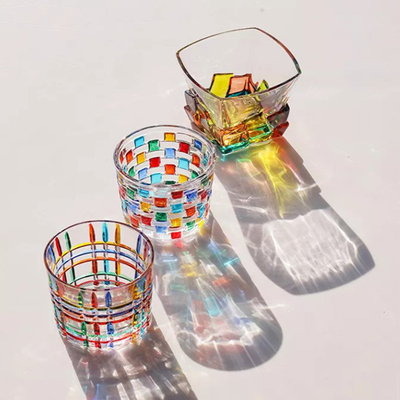 Mosaico variopinto Crystal Glass Cup Mug di stile dell'Istituto centrale di statistica per il whiskey 270ml del caffè espresso