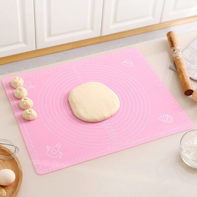 Non stuoia bollente del bastone con la pasticceria Mat Dough Rolling Mat del silicone di misure