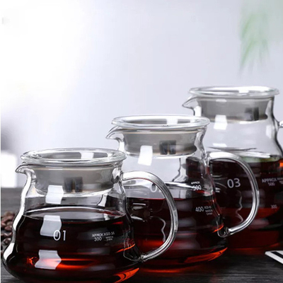 Macchinetta del caffè essenziale fatta a mano di Tools Borosilicate Glass di barista con il filtro di vetro dall'imbuto