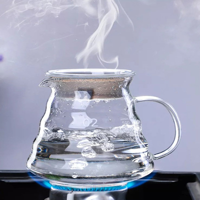 Macchinetta del caffè essenziale fatta a mano di Tools Borosilicate Glass di barista con il filtro di vetro dall'imbuto