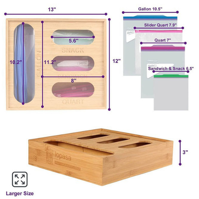 Organizzatore a chiusura lampo Dispenser For Drawer della borsa dei vestiti