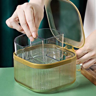 Chiari contenitori di stoccaggio di plastica integrati 4-In-1 della spezia della cucina multifunzionali