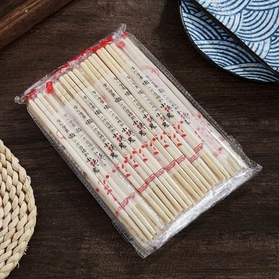 Bastoncini di bambù eliminabili degli utensili della cucina di 50 paia imballati individualmente