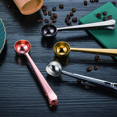 Mestolo multicolore del caffè di acciaio inossidabile 304 con la maniglia lunga