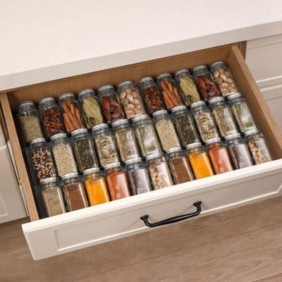 barattolo di condimento della spezia di vetro di 4oz 24pcs messo con il cappuccio ermetico