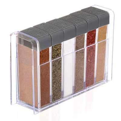 Barattoli di plastica degli agitatori dei contenitori di stoccaggio della spezia della radura di TOPZEA per i condimenti dei condimenti