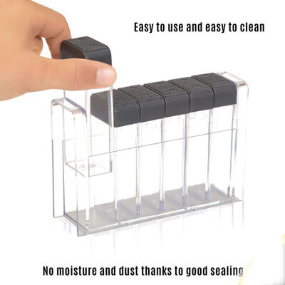 Barattoli di plastica degli agitatori dei contenitori di stoccaggio della spezia della radura di TOPZEA per i condimenti dei condimenti