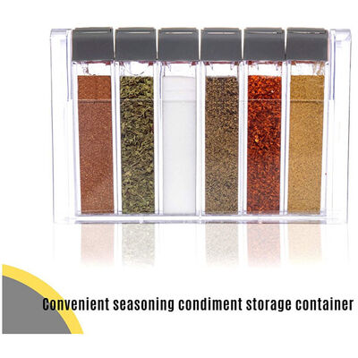 Barattoli di plastica degli agitatori dei contenitori di stoccaggio della spezia della radura di TOPZEA per i condimenti dei condimenti