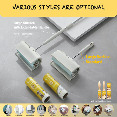 Rullo del dispositivo di rimozione dei capelli di 4 grande della lanugine delle ricariche vestiti del residuo di stoffa per i vestiti della mobilia dell'animale domestico
