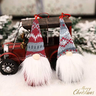 Il Natale fatto a mano di Halloween orna gli Gnomi della peluche per l'albero di natale