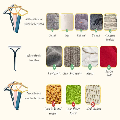Il metallo di plastica portatile sradica il rullo del dispositivo di rimozione dei capelli dei vestiti della polvere del residuo di stoffa per il tappeto dello strato