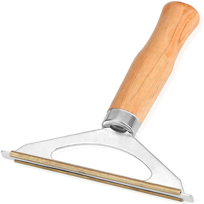 Rullo di legno del dispositivo di rimozione dei capelli dei vestiti del residuo di stoffa della lanugine della maniglia per i capelli dell'animale domestico dei vestiti