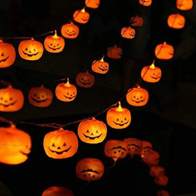 Luci all'aperto dell'interno della corda della zucca degli ornamenti LED di Natale di Halloween