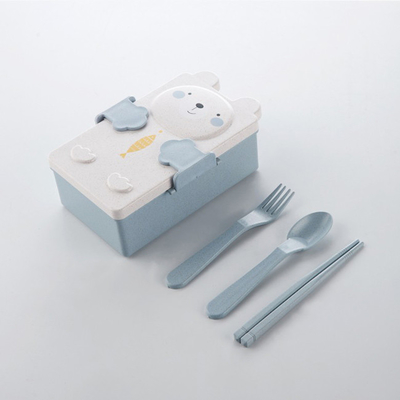Pp e bento dei compartimenti di Straw Fibre Lunch Box 2 del grano