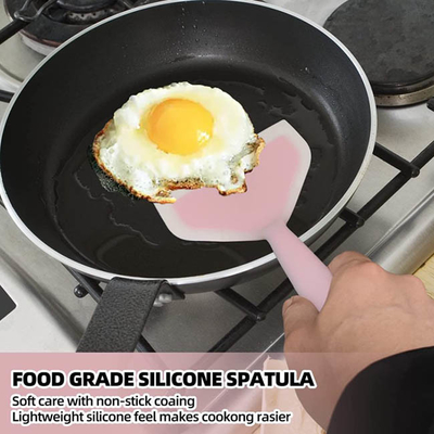 Della cucina spatola di gomma dell'aletta del pancake del silicone del bastone non termoresistente