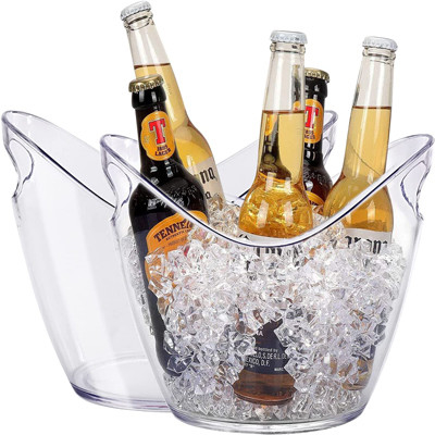 Bevanda ovale di plastica del partito di stoccaggio i secchielli del ghiaccio da 5 litri per la bottiglia di birra