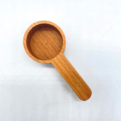 Cucchiaio di caffè di legno di colore di legno che misura per i chicchi di caffè
