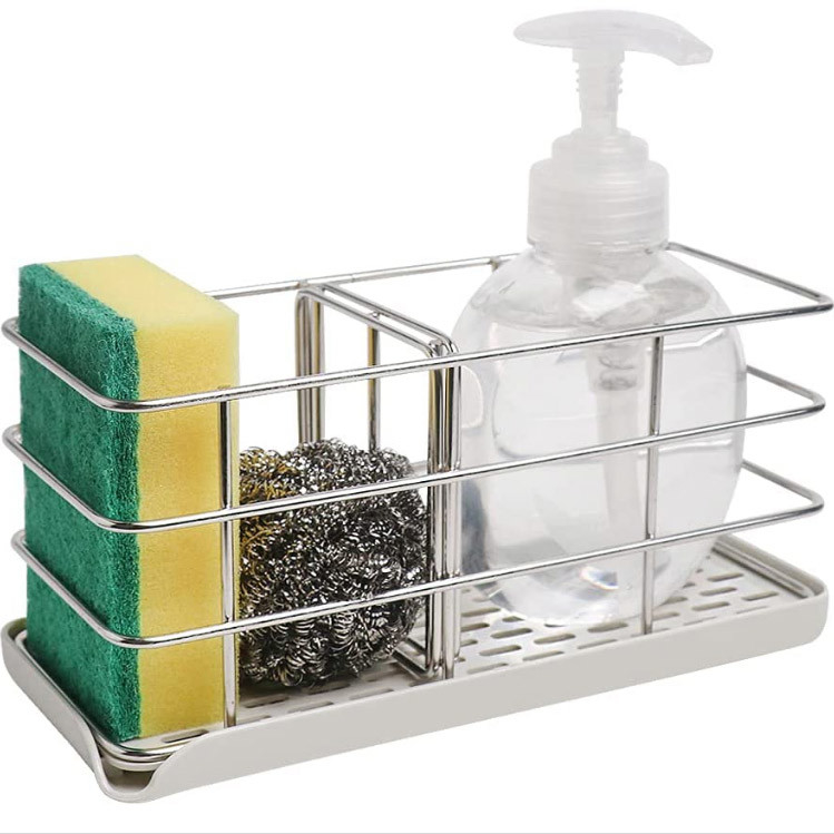 Supporto della spugna per il lavandino di cucina per il bastone della parete o del controsoffitto con straripamento automatico