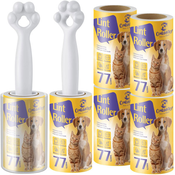 Il rullo appiccicoso di plastica di Cat Paw Shaped Lint Remover Roller per i vestiti ricopre le sedi di automobile